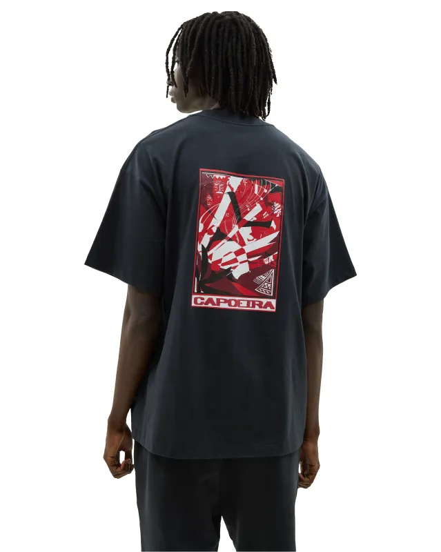 Capoeira Graphic T-shirt Black made by Ashluxe