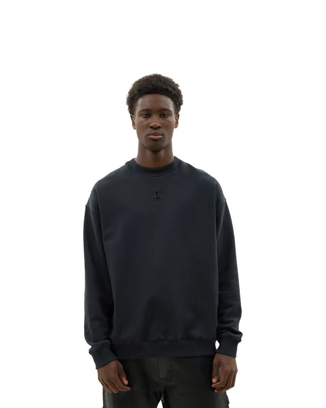 Metallic Small Logo Sweatshirt Black sold by Ashluxe