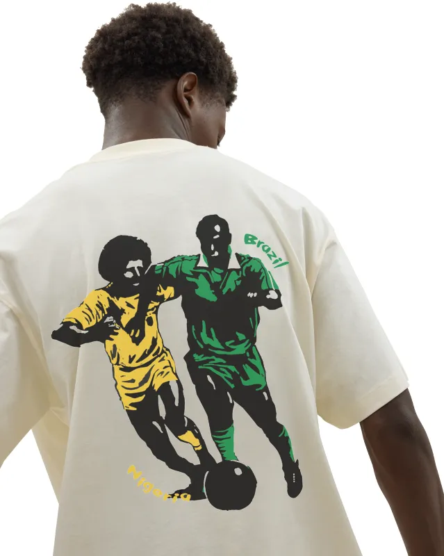 Nigeria X Brazil T-Shirt Off White sold by Ashluxe