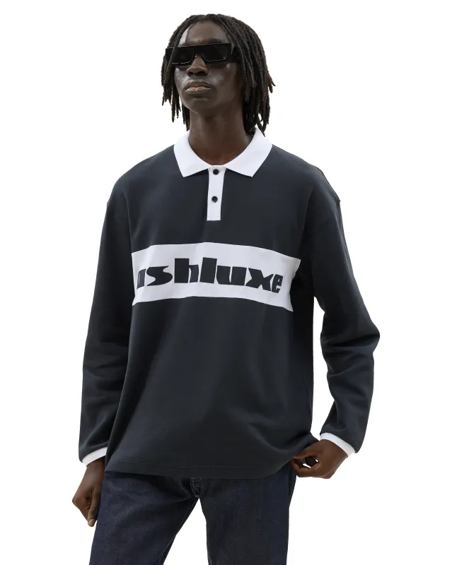 Logo Long Sleeve Jersey Black sold by Ashluxe