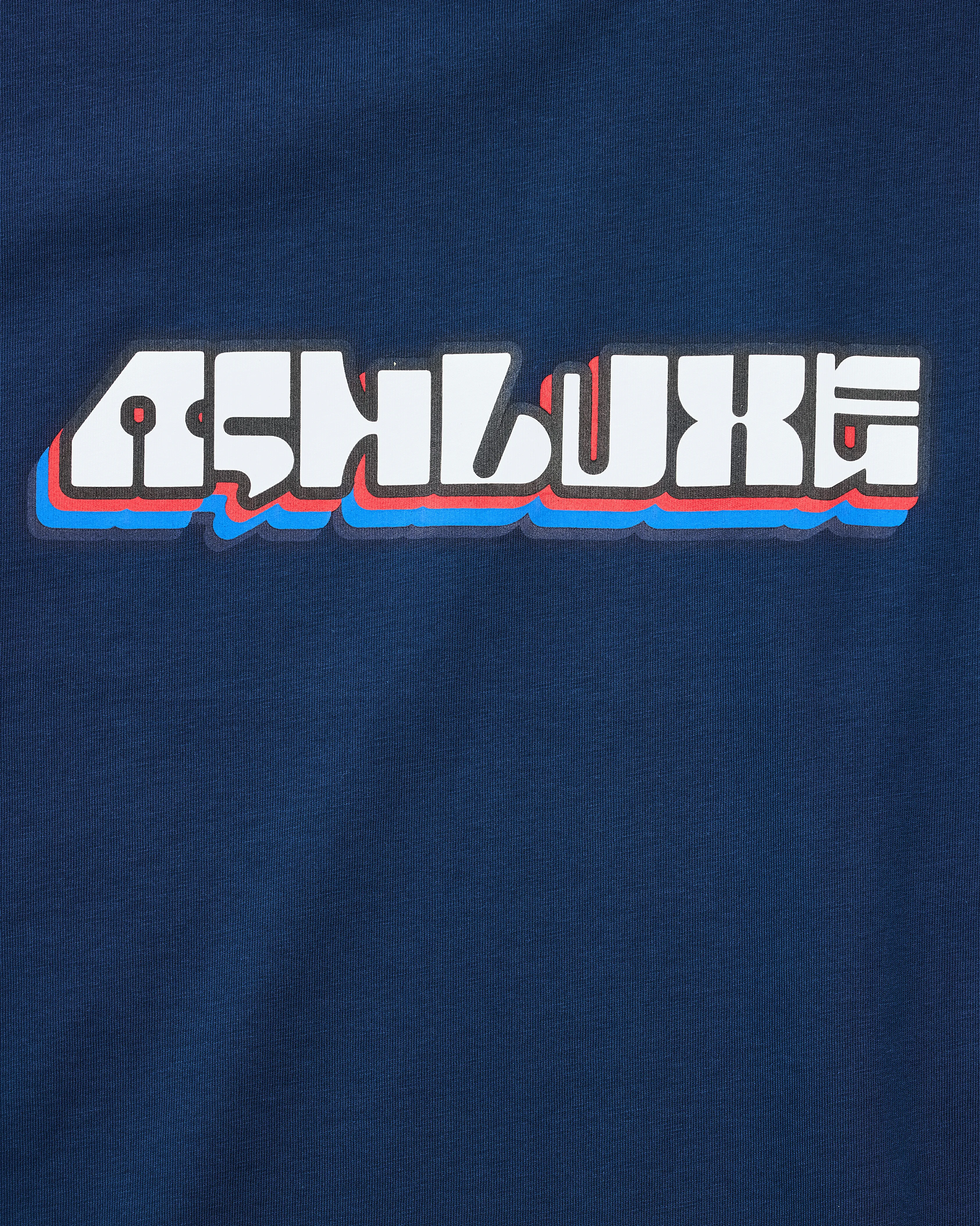 Knitted Neck Rib Logo T-shirt Blue sold by Ashluxe product image thumbnail 2