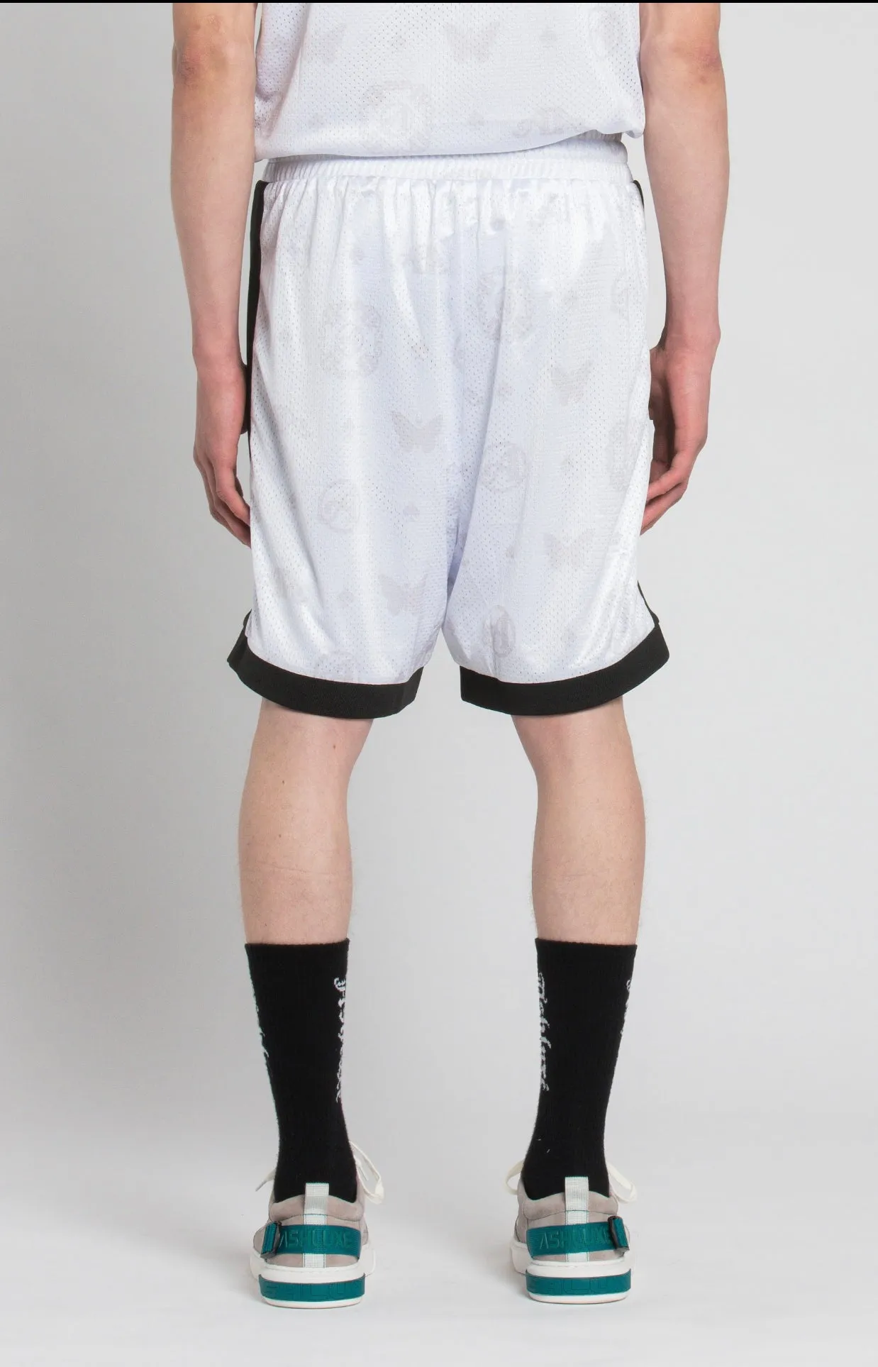 Ashluxe Paradise Basketball White Shorts sold by Ashluxe product image thumbnail 4