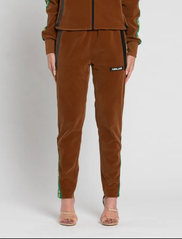 Ashluxe Paradise Track Pant - Brown made by Ashluxe