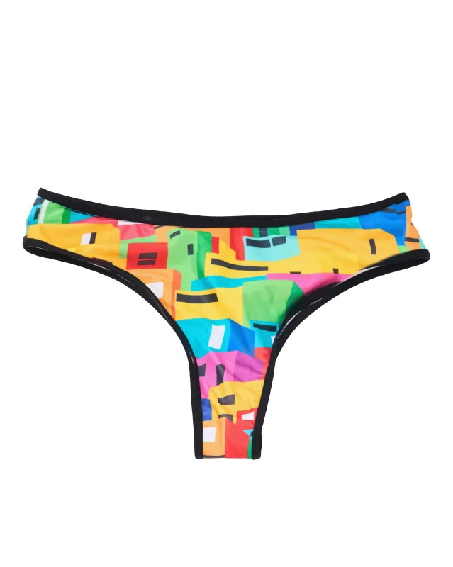 Urban Mosaic Print Bikini Brief Multi made by Ashluxe