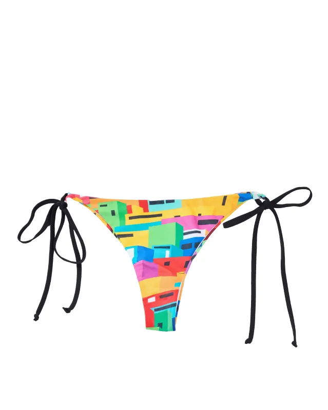 Urban Mosaic Print Tie Side Bikini Brief Multi sold by Ashluxe