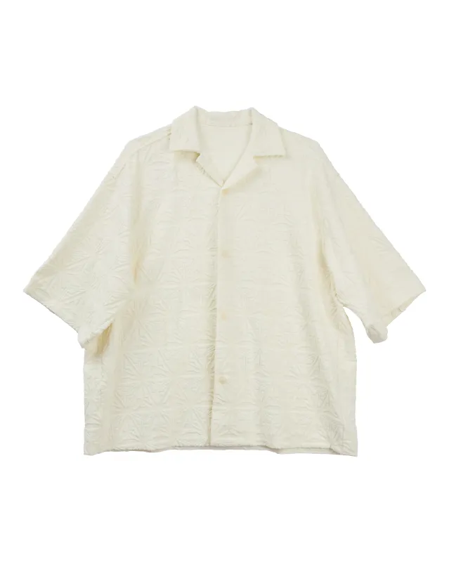 Monogram Plush Jersey Bowling Shirt sold by Ashluxe