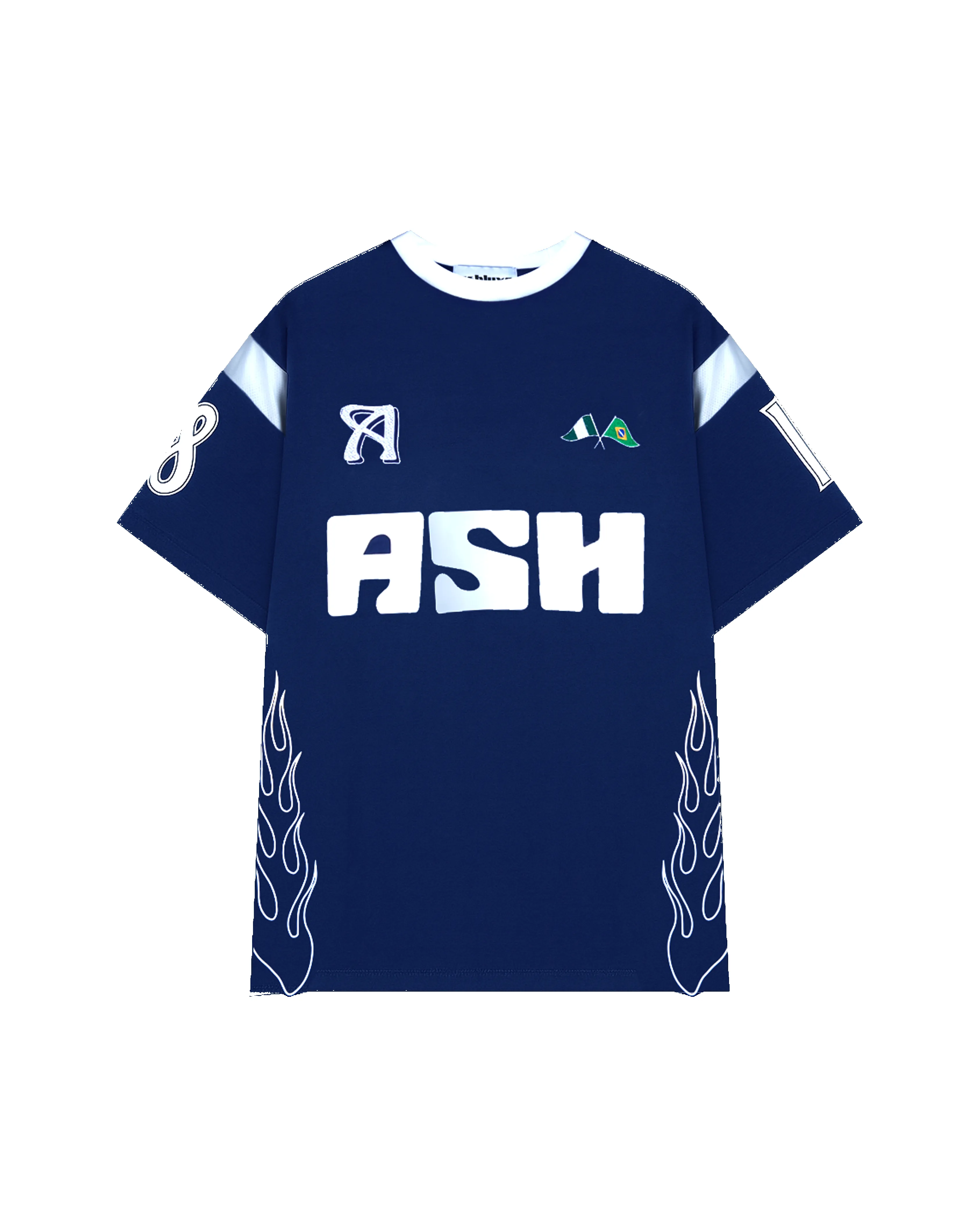 Ashluxe 18 Jersey Style T-Shirt Blue sold by Ashluxe