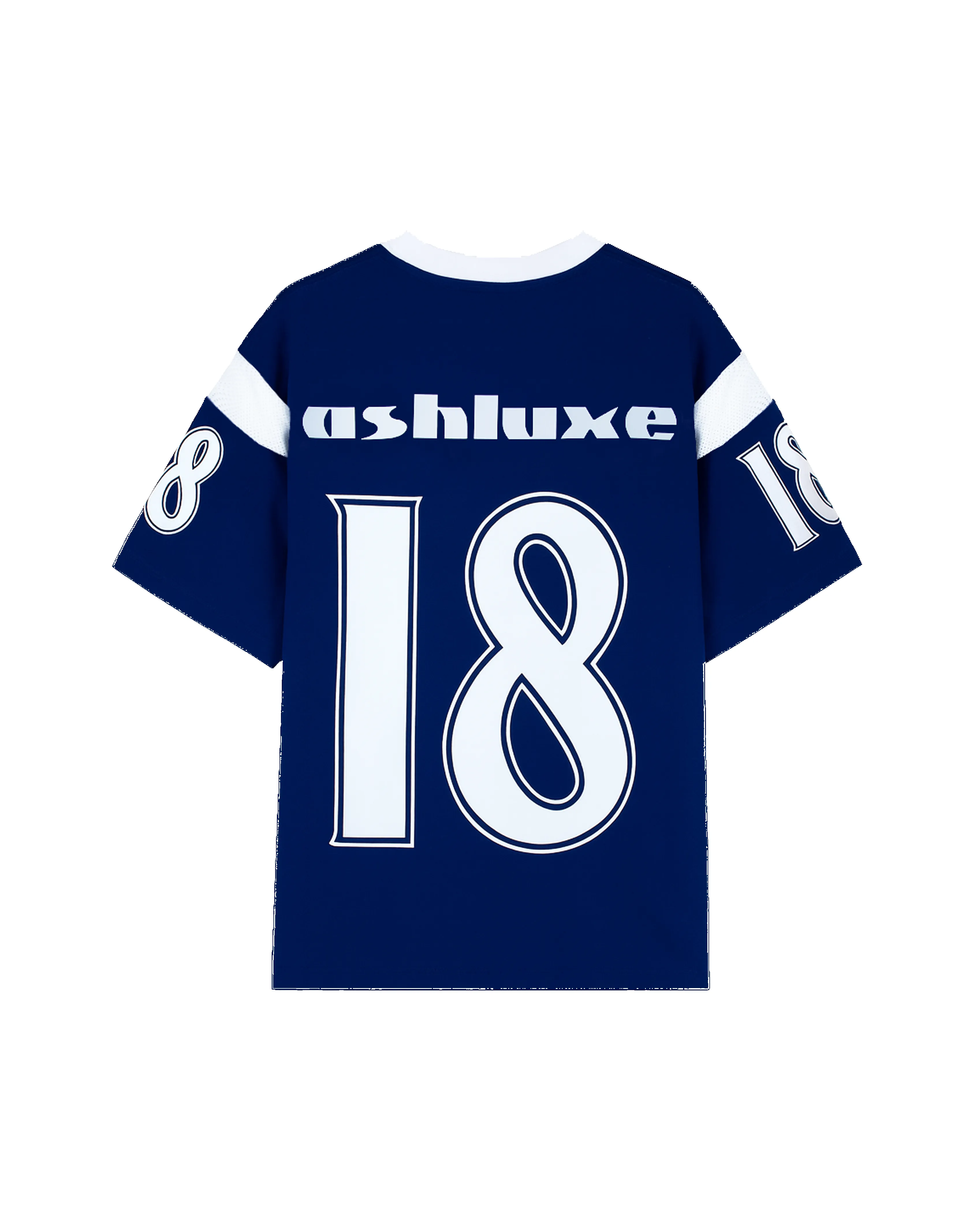Ashluxe 18 Jersey Style T-Shirt Blue sold by Ashluxe product image thumbnail 2
