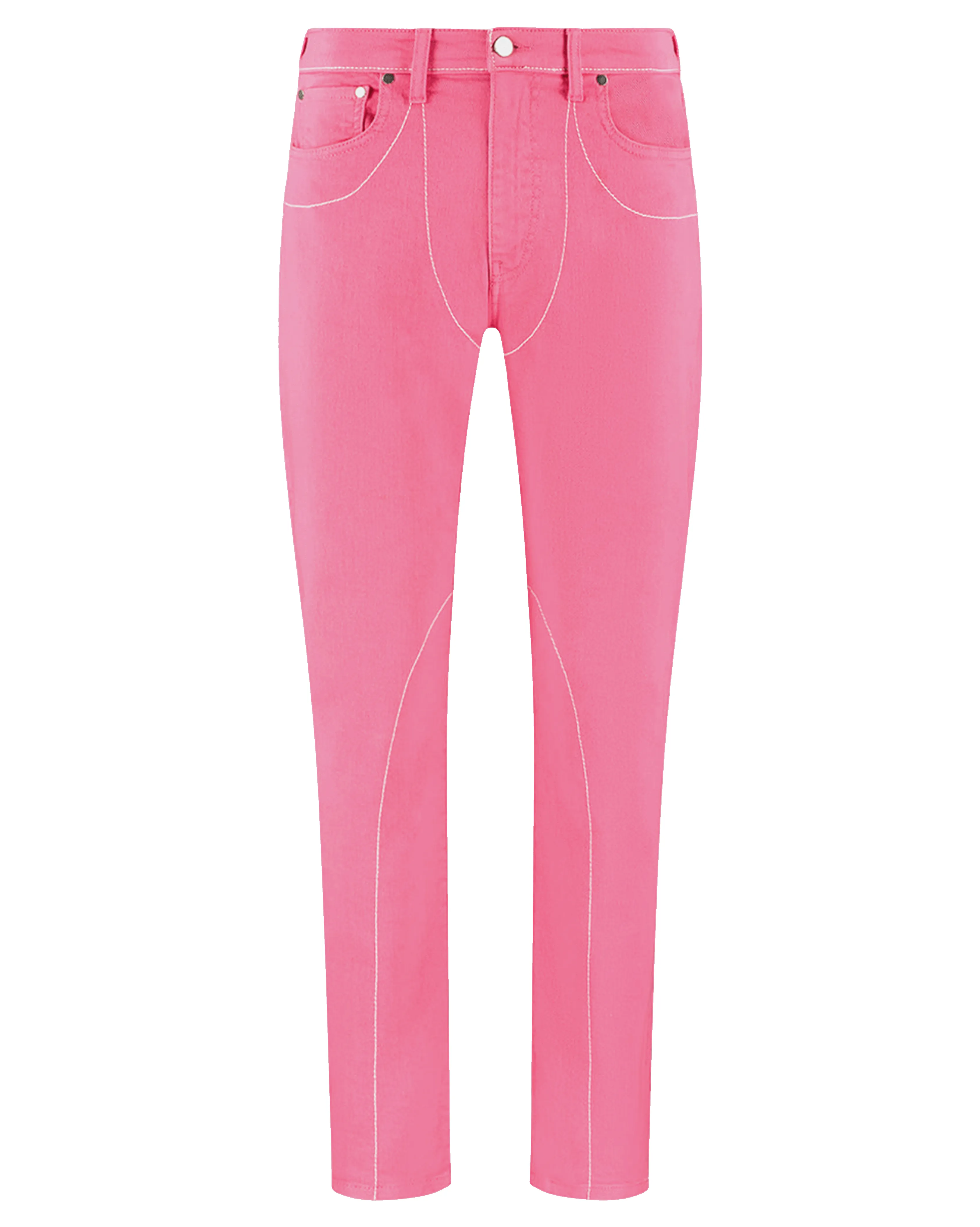 Ashluxe Female Denim Slimfit Pants 5Pockets Pink sold by Ashluxe