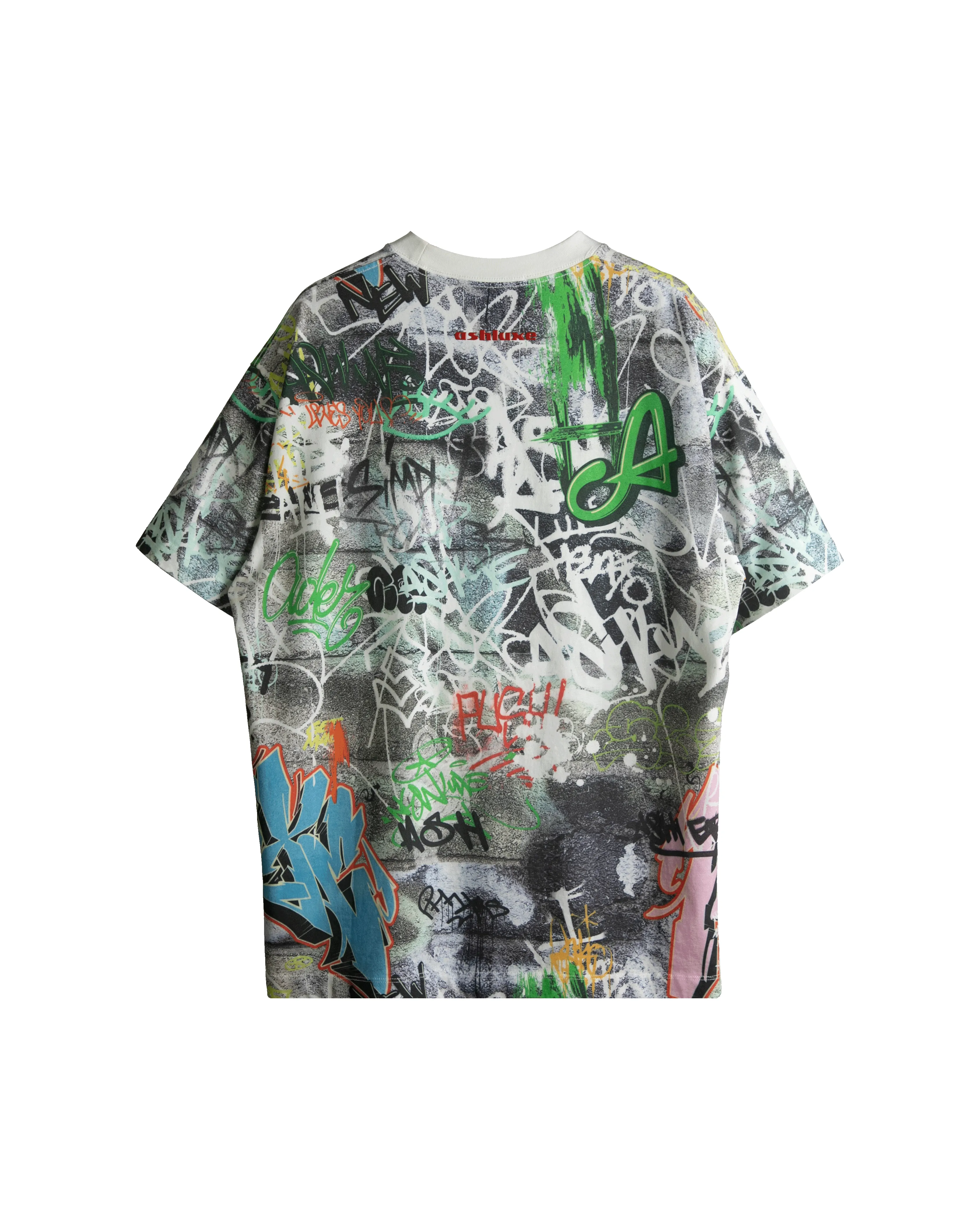 Ashluxe Wall Graffiti T-Shirt White sold by Ashluxe product image thumbnail 2