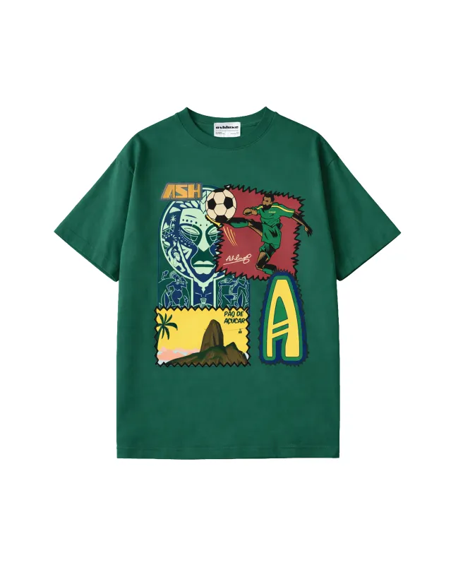 Ashluxe Ngn X Bra Collage T-Shirt Green sold by Ashluxe