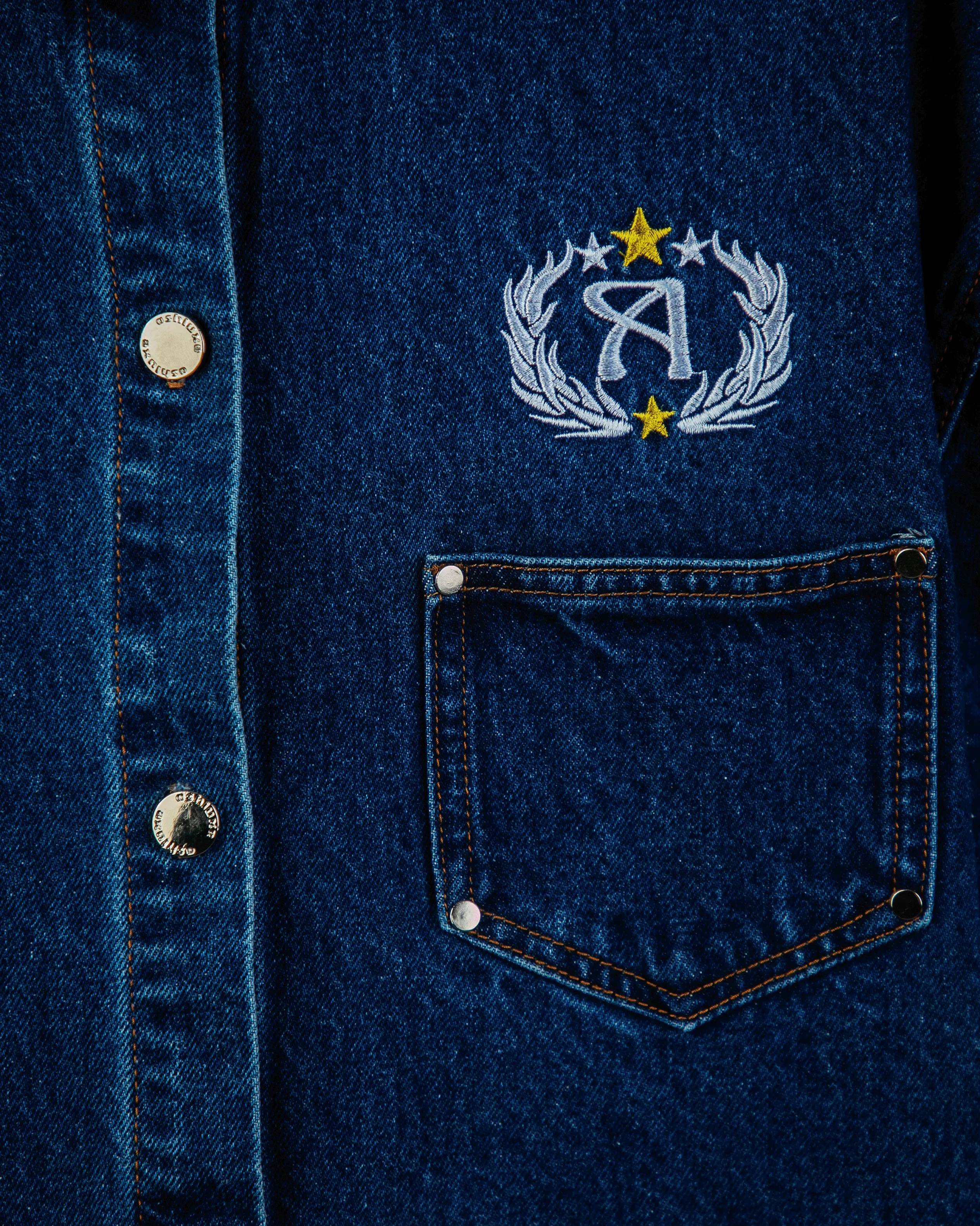 Ashluxe Crest Logo Shirt Blue sold by Ashluxe product image thumbnail 4