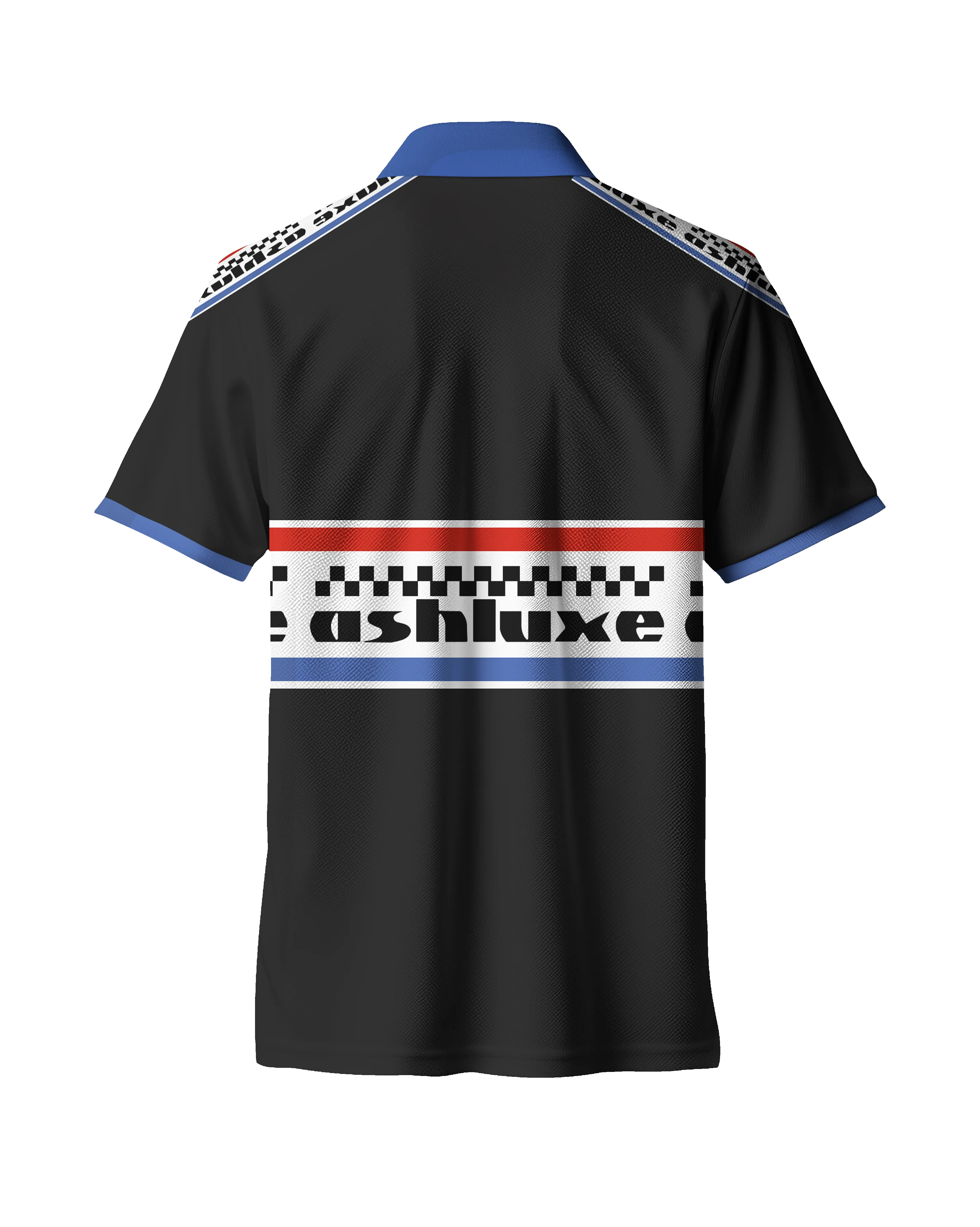 Ashluxe Racing Polo T-shirt Black sold by Ashluxe product image thumbnail 2
