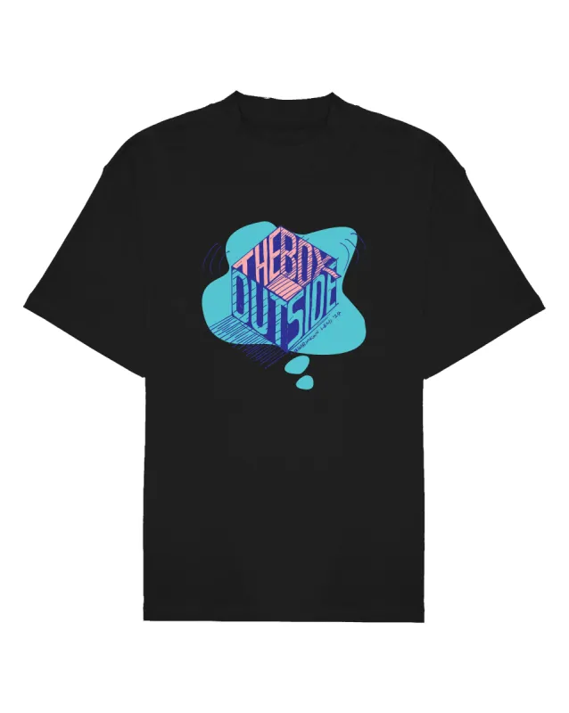 Ashluxe X Lemi Outside The Box T-Shirt - Black/Blue sold by Ashluxe