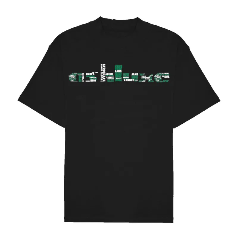 Ashluxe Slang T-Shirt Multicolour Black Green sold by Ashluxe