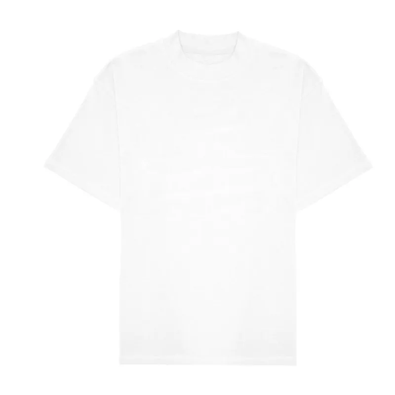 Ashluxe Blank High Neck T-shirt - White sold by Ashluxe