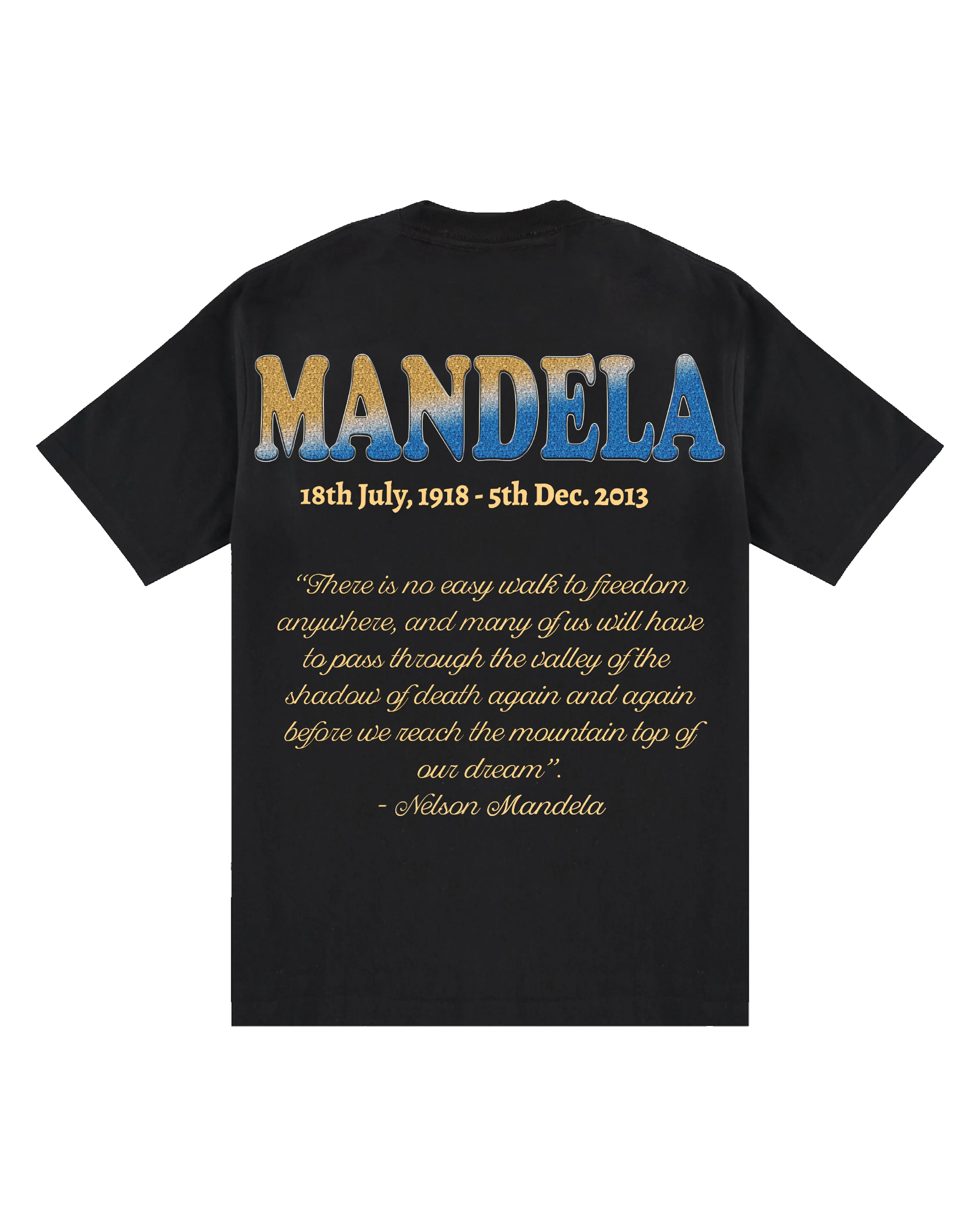 Ashluxe Mandela Icon T-shirt - Black sold by Ashluxe product image thumbnail 2