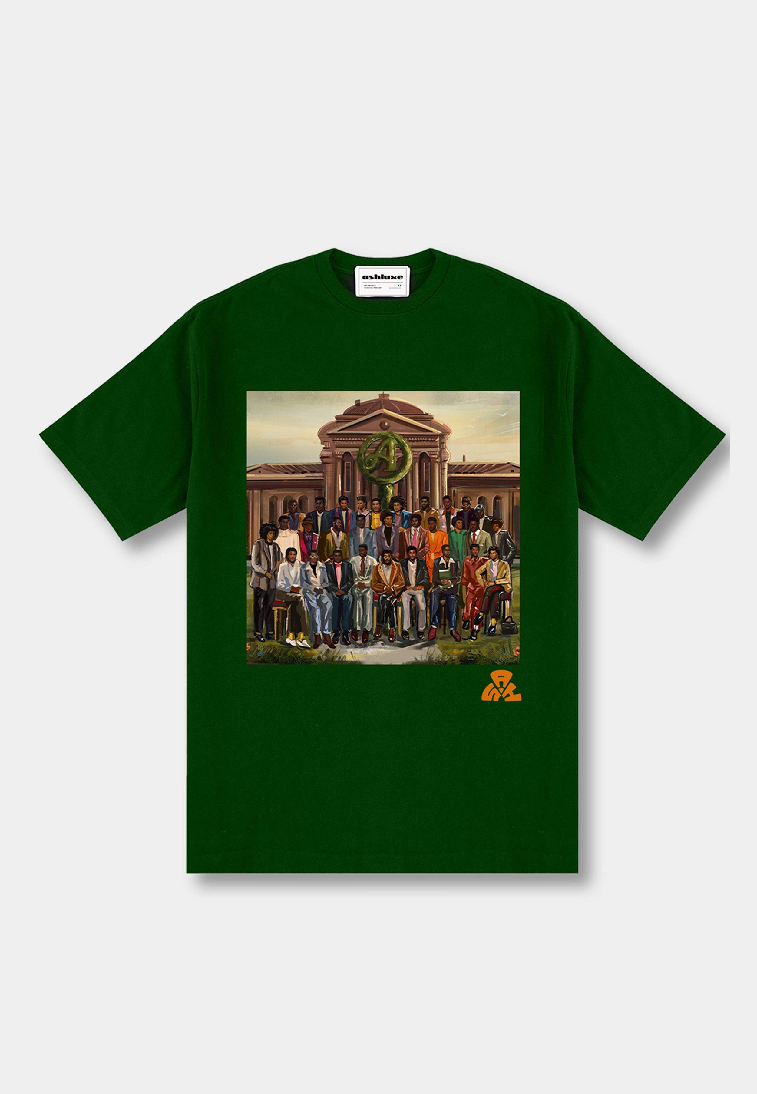 ASHLUXE Collegiate T-shirt - Green sold by Ashluxe