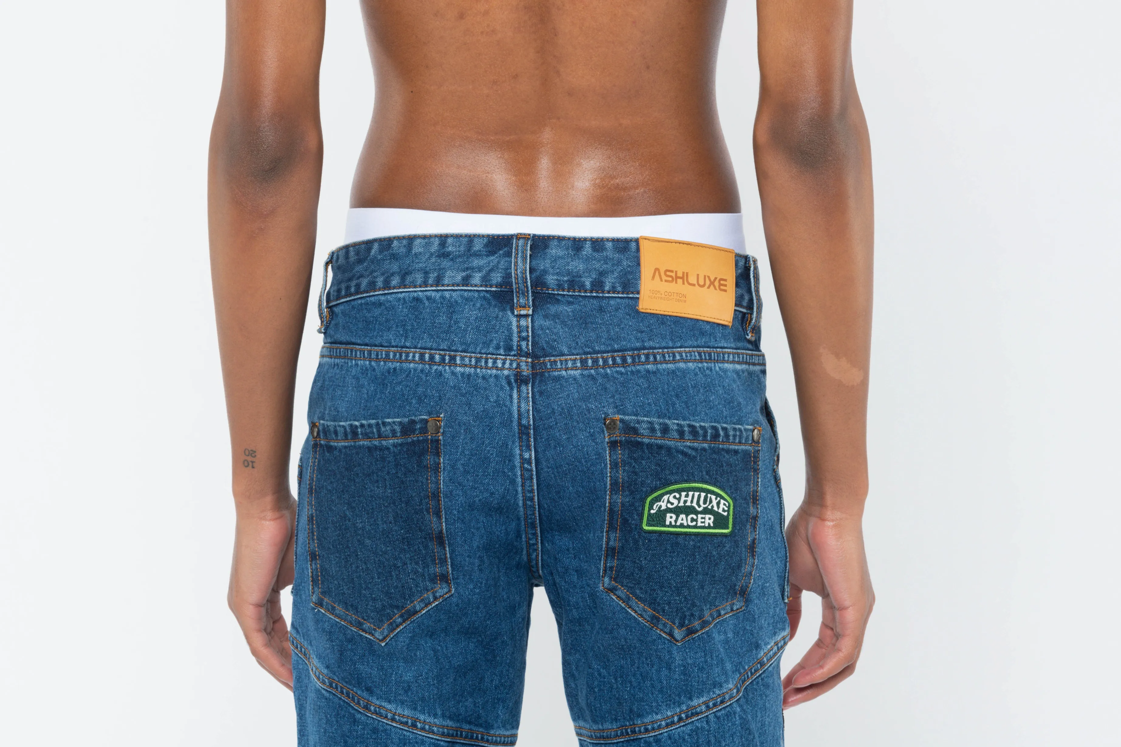 Ashluxe Race Club Denim Pant Blue sold by Ashluxe product image thumbnail 5
