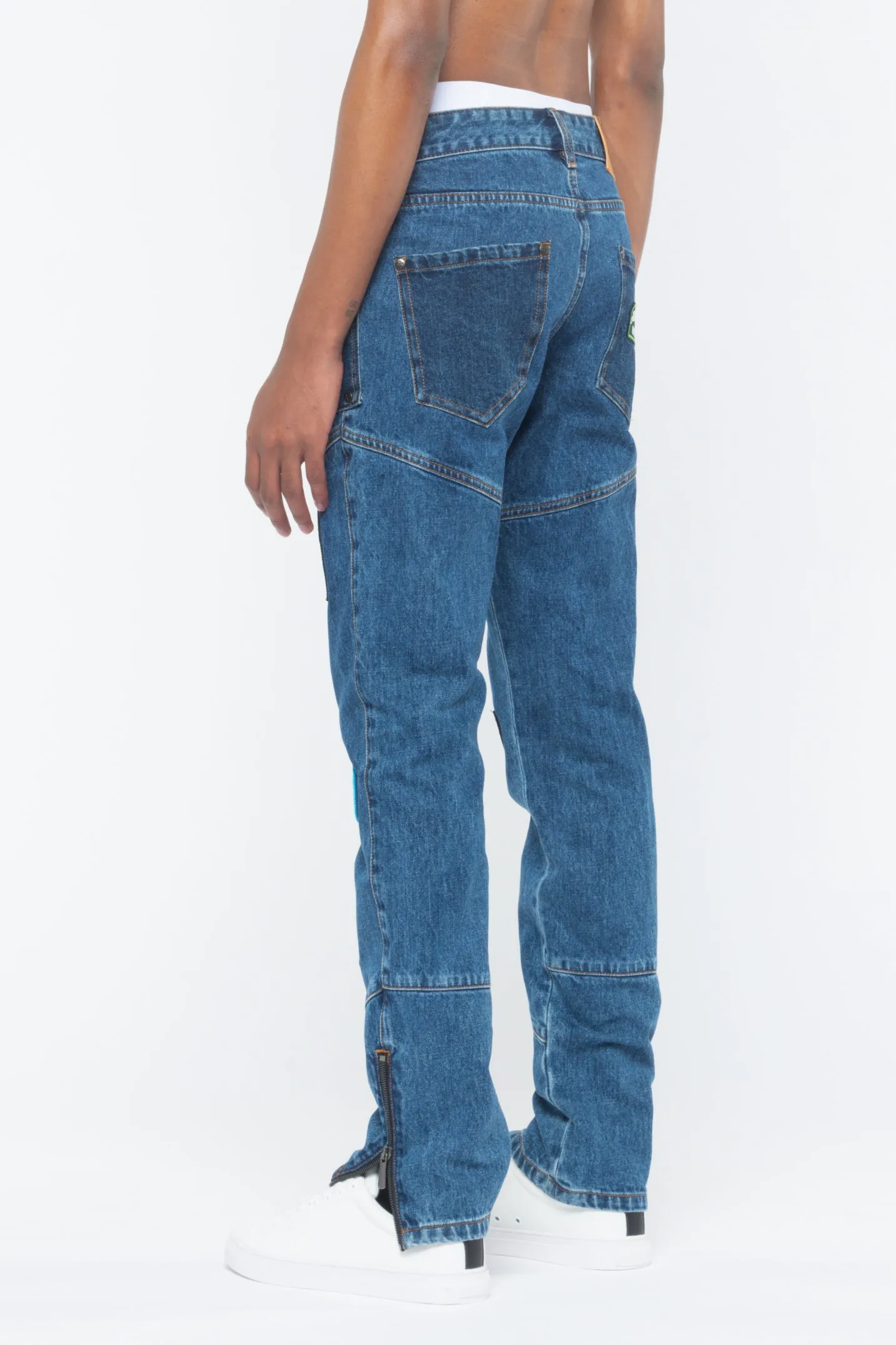 Ashluxe Race Club Denim Pant Blue sold by Ashluxe product image thumbnail 3