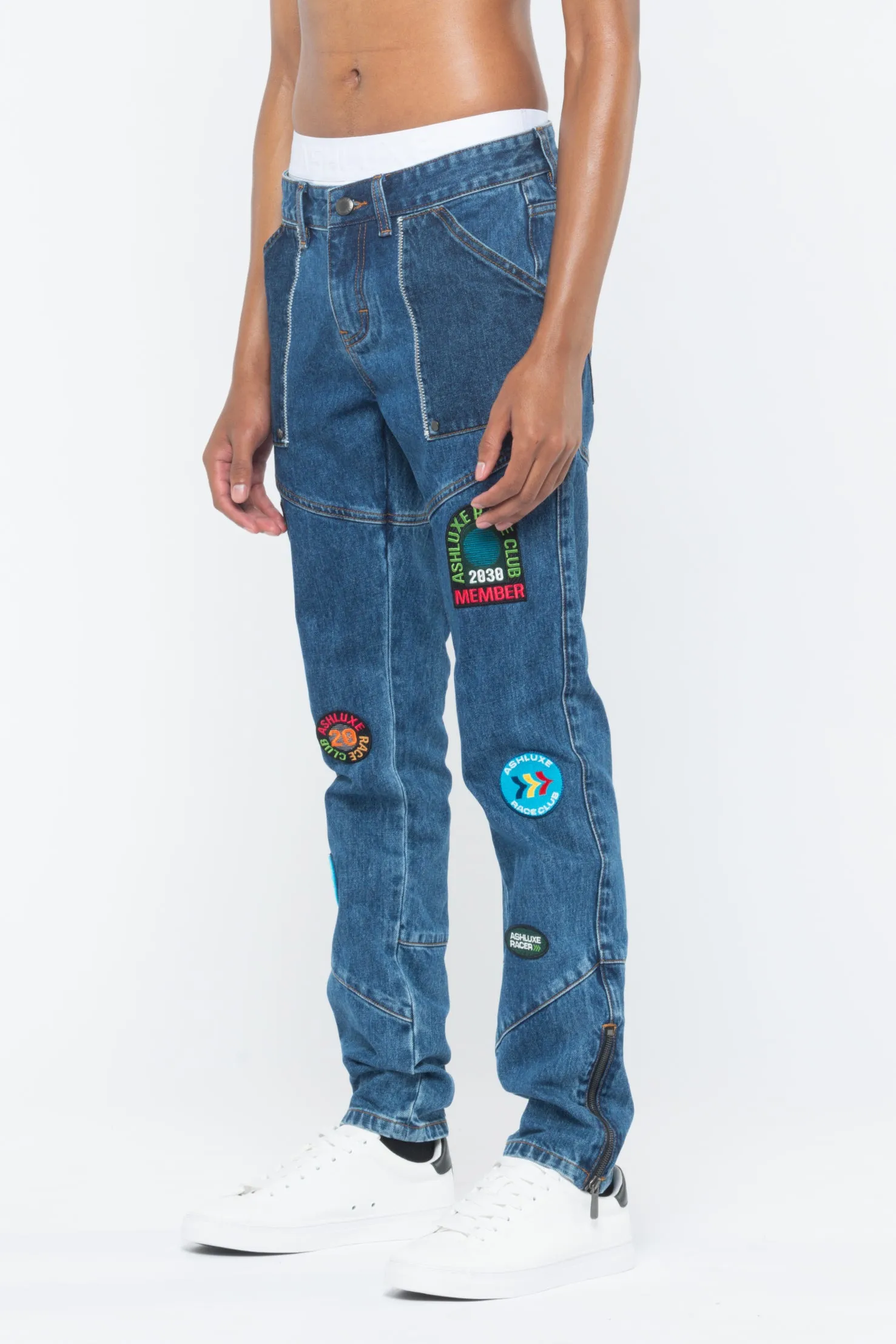Ashluxe Race Club Denim Pant Blue sold by Ashluxe product image thumbnail 2