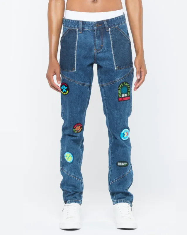 Ashluxe Race Club Denim Pant Blue made by Ashluxe