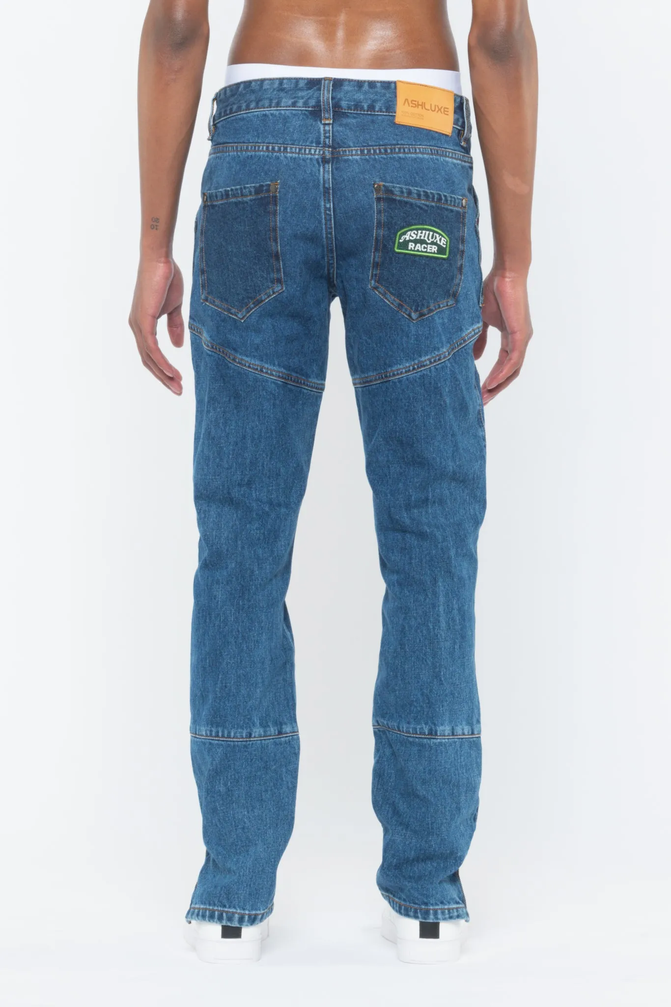 Ashluxe Race Club Denim Pant Blue sold by Ashluxe product image thumbnail 4