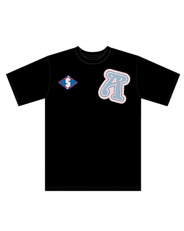 Ashluxe Logo Crest T-shirt - Black sold by Ashluxe