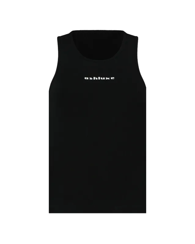 Ashluxe Logo Tank Top Black sold by Ashluxe