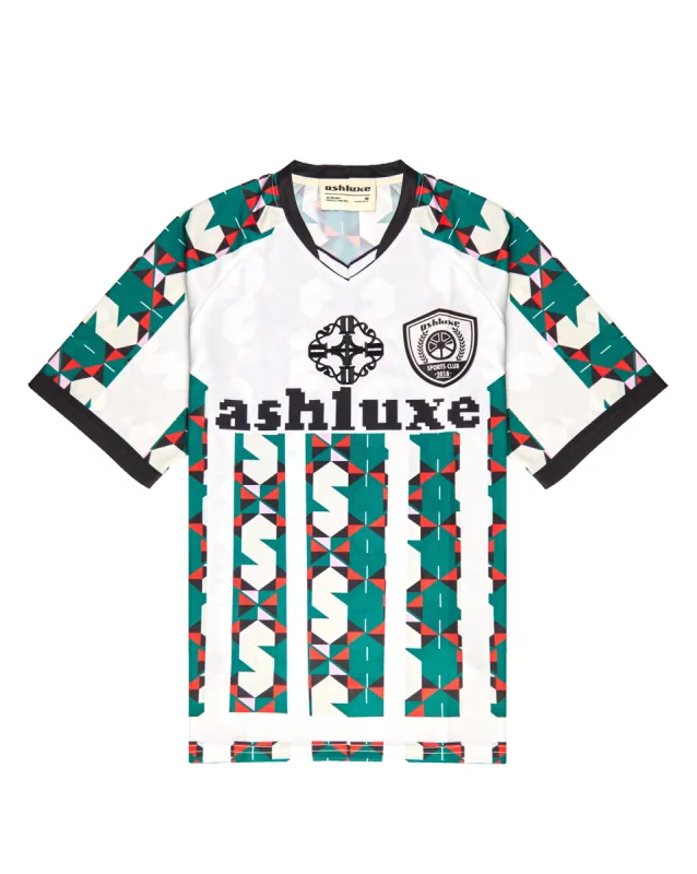 Ashluxe Logo Jersey White Multicolour sold by Ashluxe