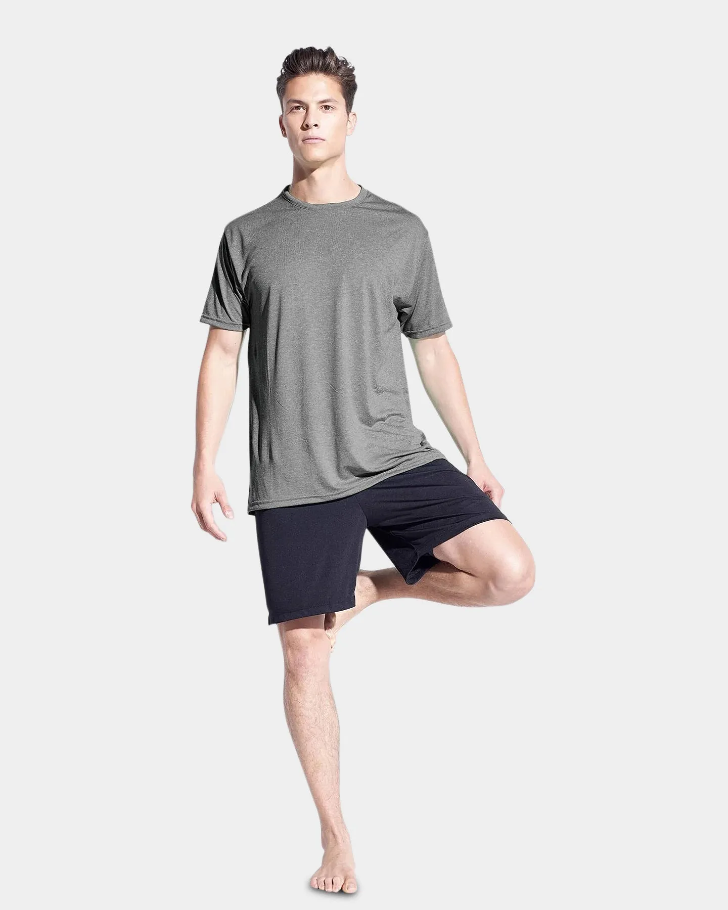 Expert Brand Men's Heather Performance Short Sleeve Crewneck T-Shirt sold by Bodybuilding Global product image thumbnail 2