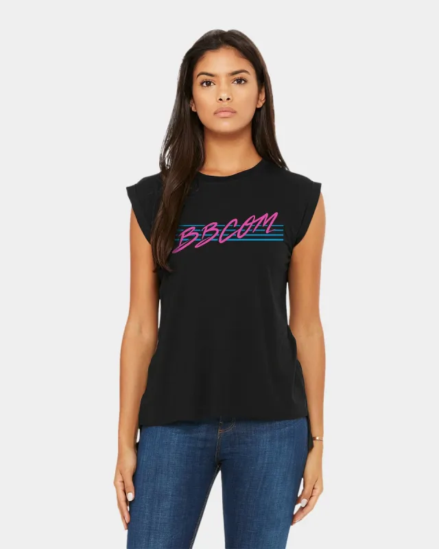 Women's BBcom Retro Muscle Tank sold by Bodybuilding Global