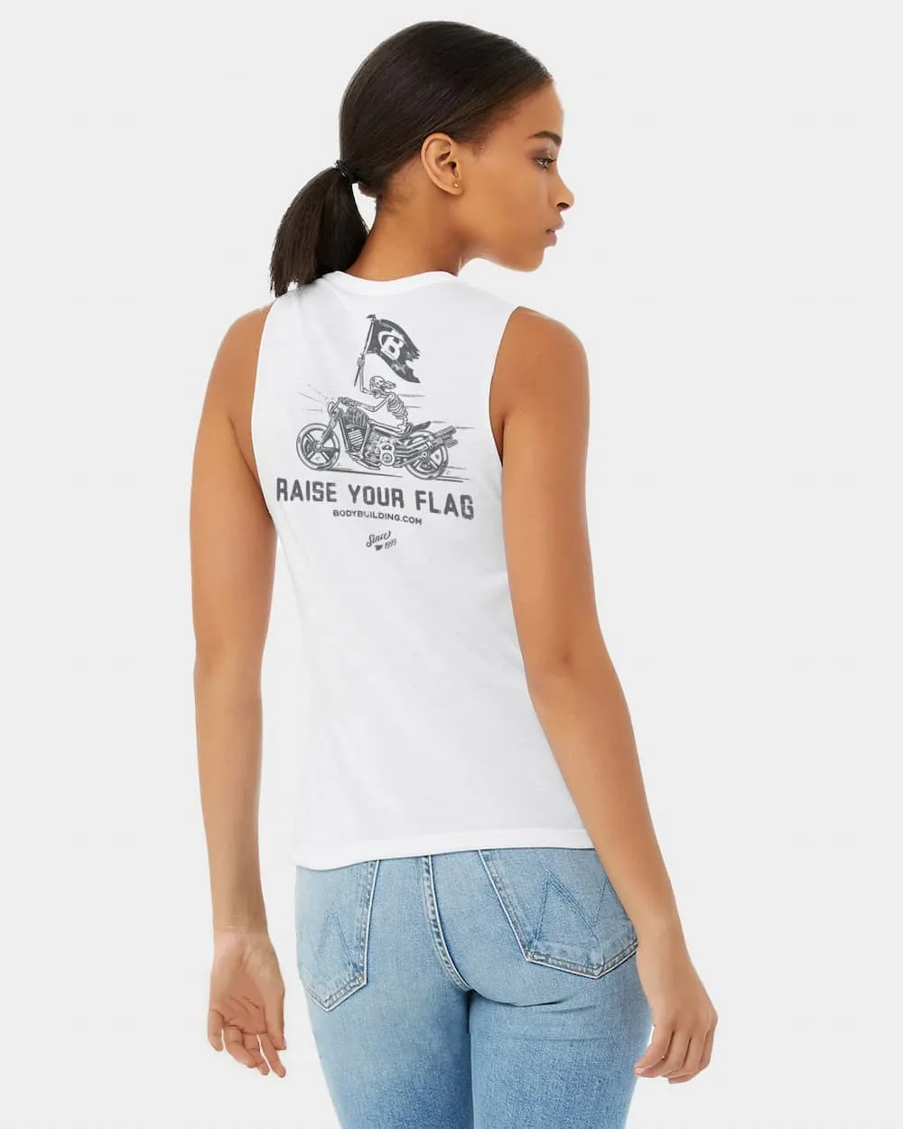 Bodybuilding.com Clothing Raise your Flag Flowy Tank sold by Bodybuilding Global product image thumbnail 3