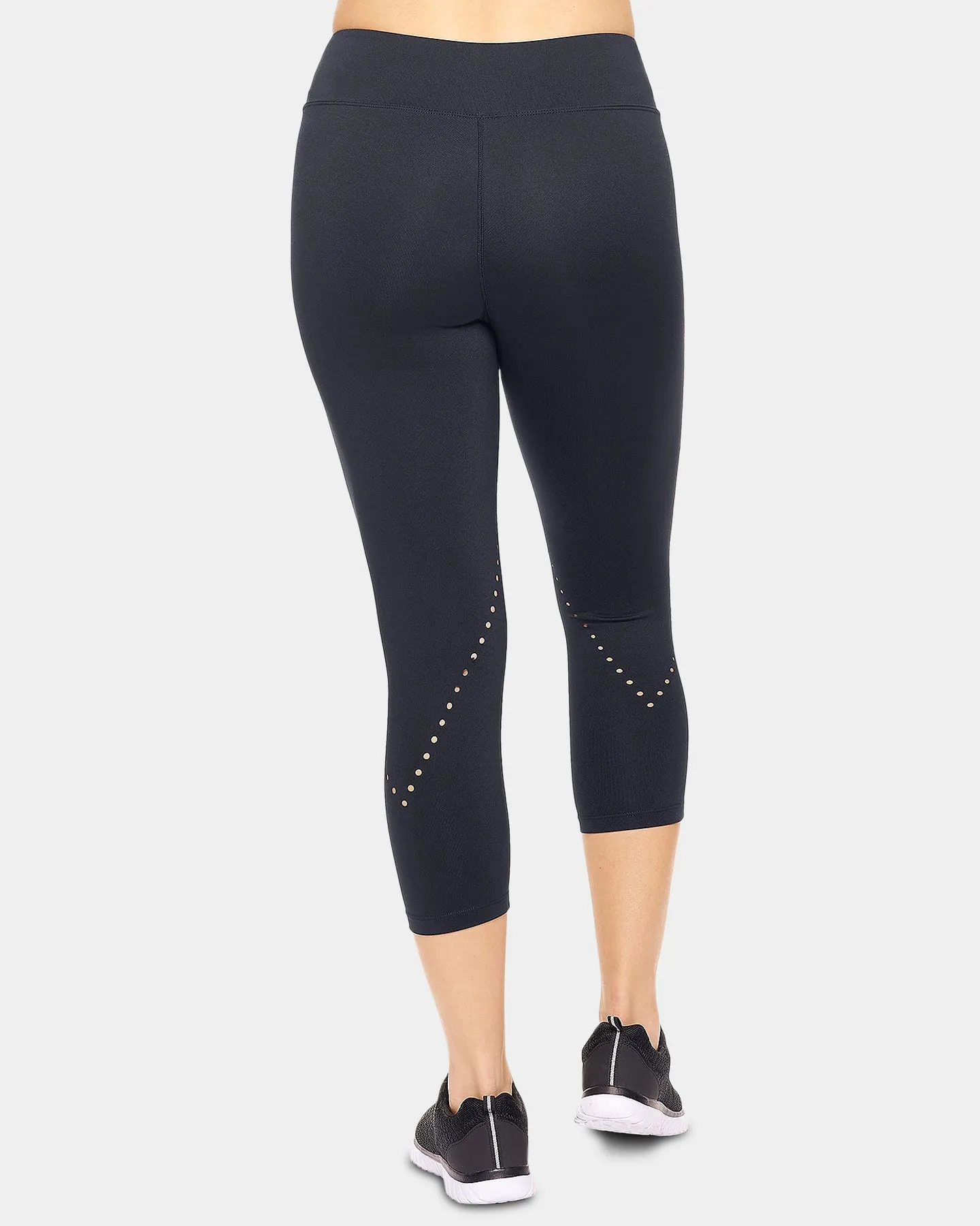 Expert Brand Women's Airstretch Mid-Rise Laser Cut Capri Leggings sold by Bodybuilding Global product image thumbnail 4