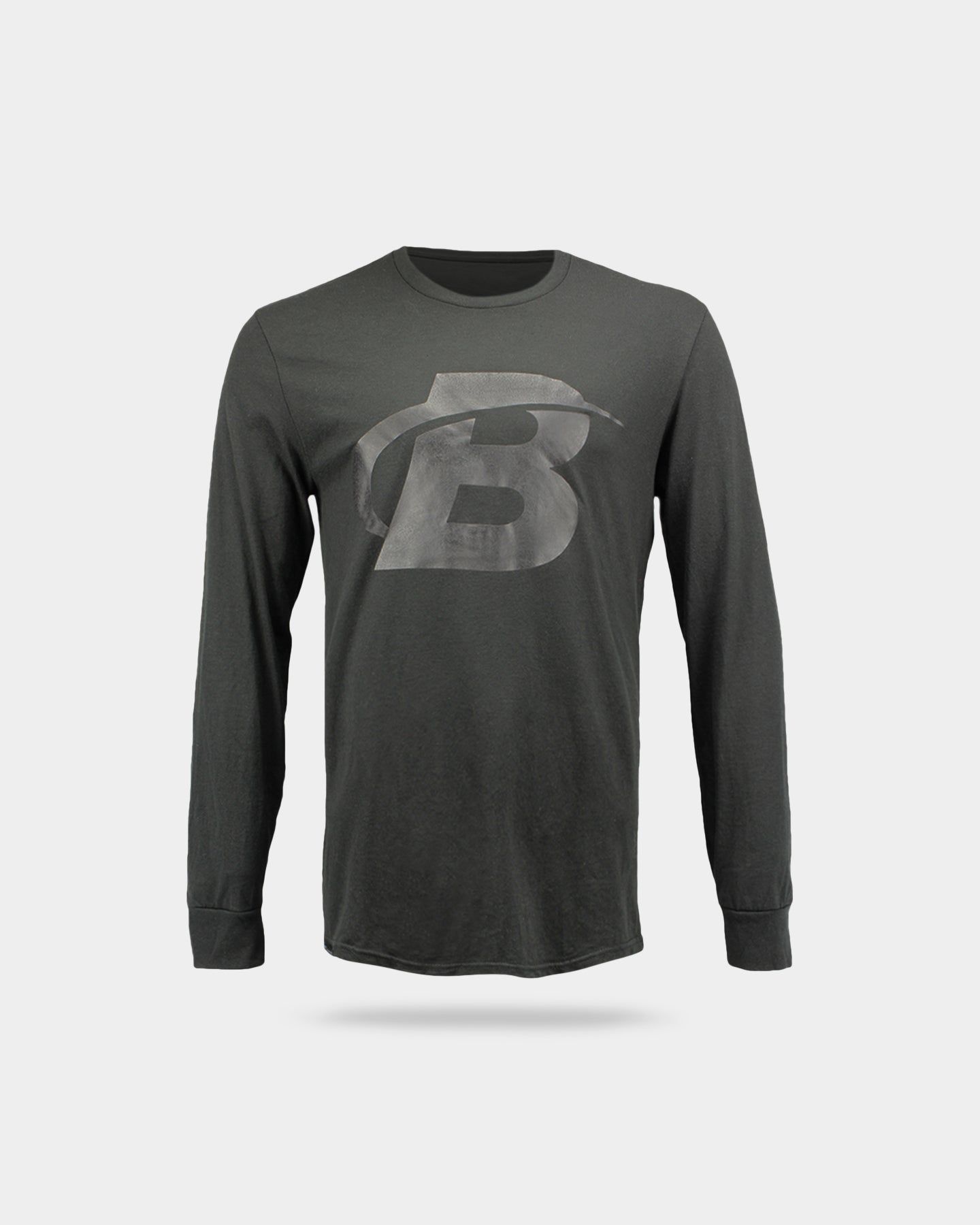 Bodybuilding.com Blackout Collection B Logo Long-Sleeved T-shirt sold by Bodybuilding Global product image thumbnail 3