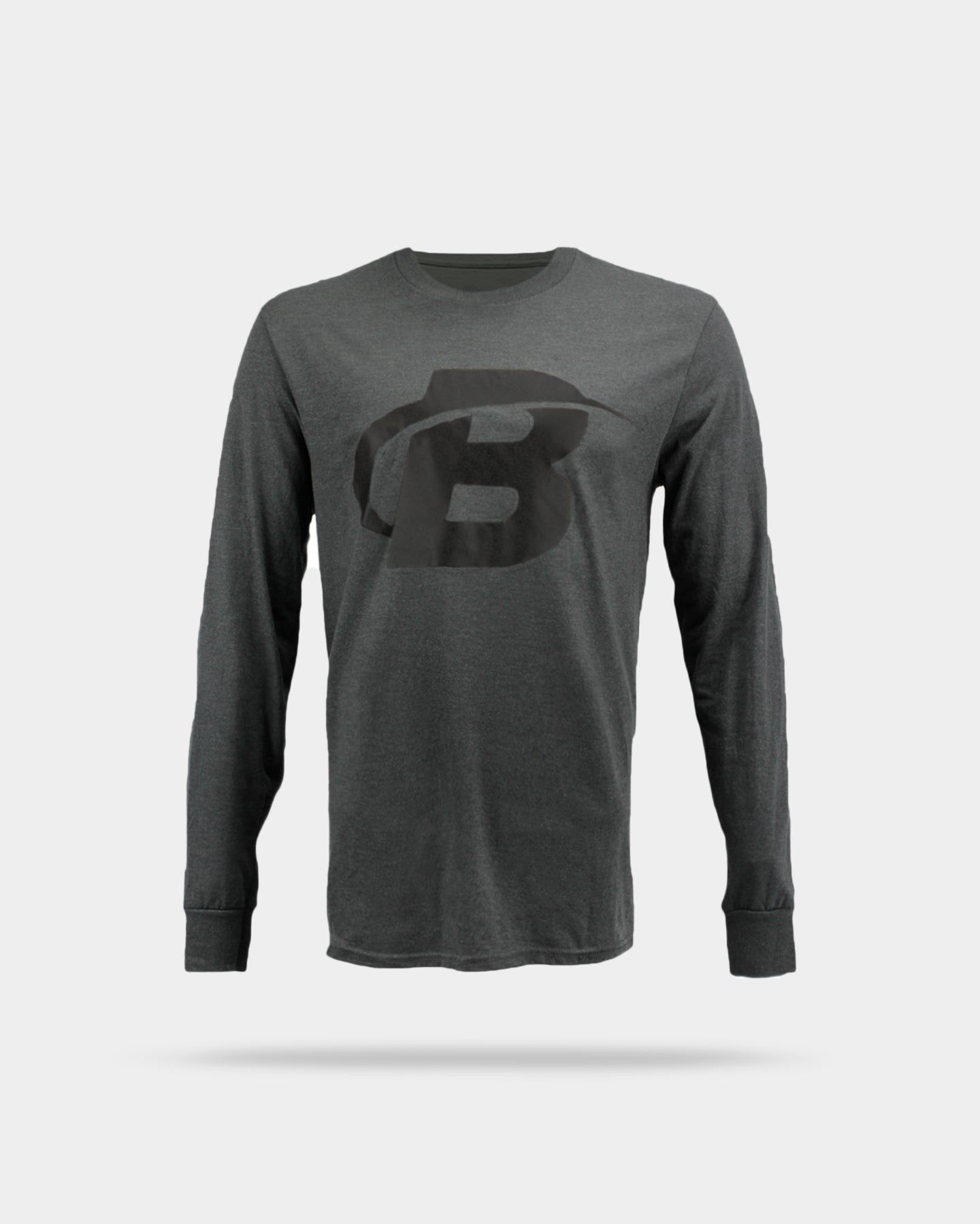 Bodybuilding.com Blackout Collection B Logo Long-Sleeved T-shirt sold by Bodybuilding Global