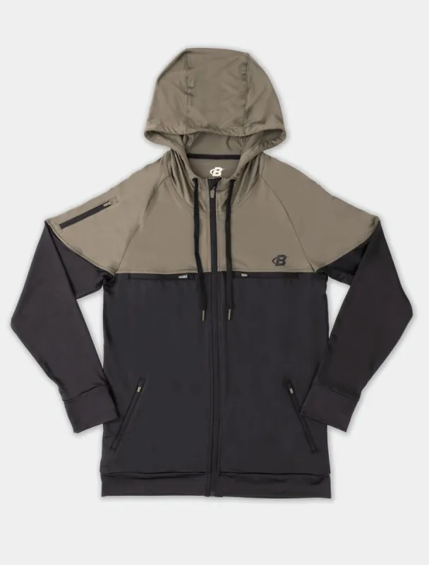 Men's Performance Full-Zip Compression Hoodie sold by Bodybuilding Global