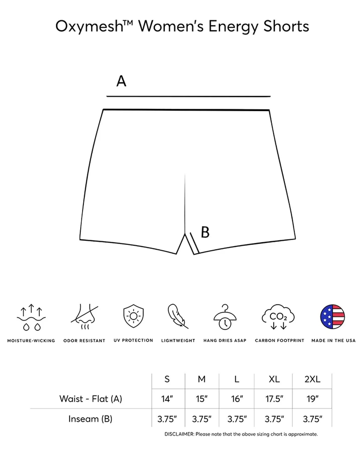 Expert Brand Oxymesh Women's Energy Training Shorts sold by Bodybuilding Global product image thumbnail 3