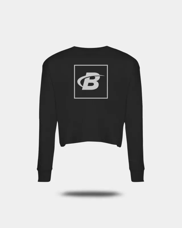 Bodybuilding.com Long-Sleeved B-Fit Crop Top sold by Bodybuilding Global