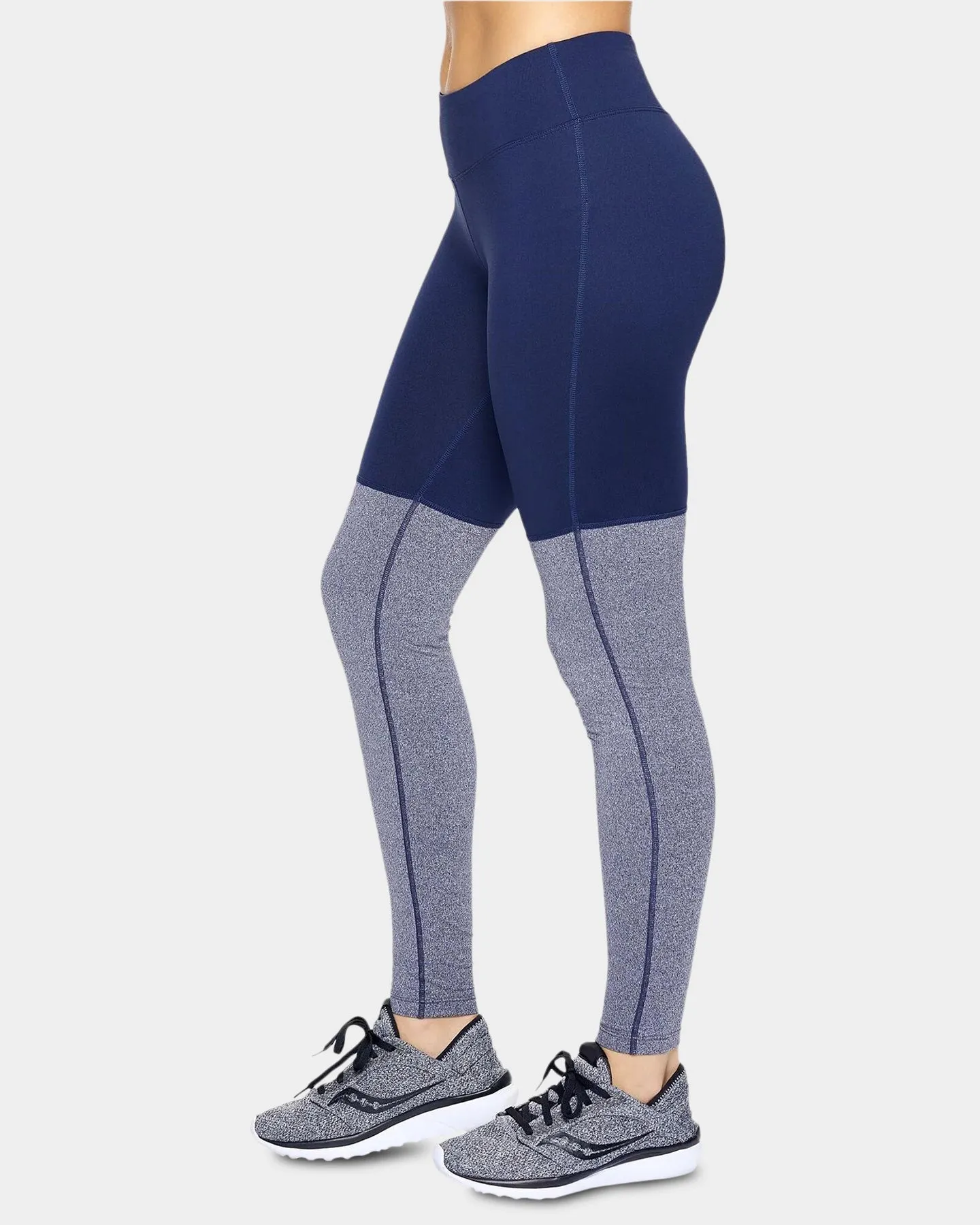 Expert Brand Women's Airstretch Mid-Rise Heather Colorblock Leggings sold by Bodybuilding Global product image thumbnail 5