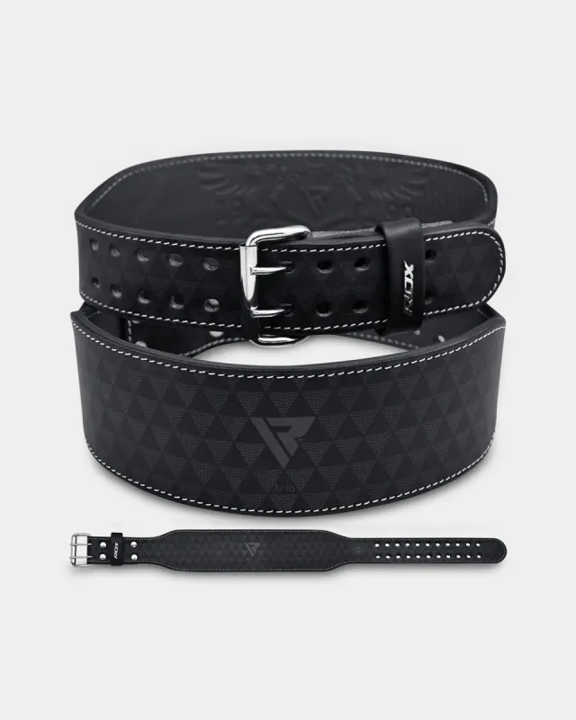RDX Sports Arlo 4" Leather Weightlifting Belt sold by Bodybuilding Global