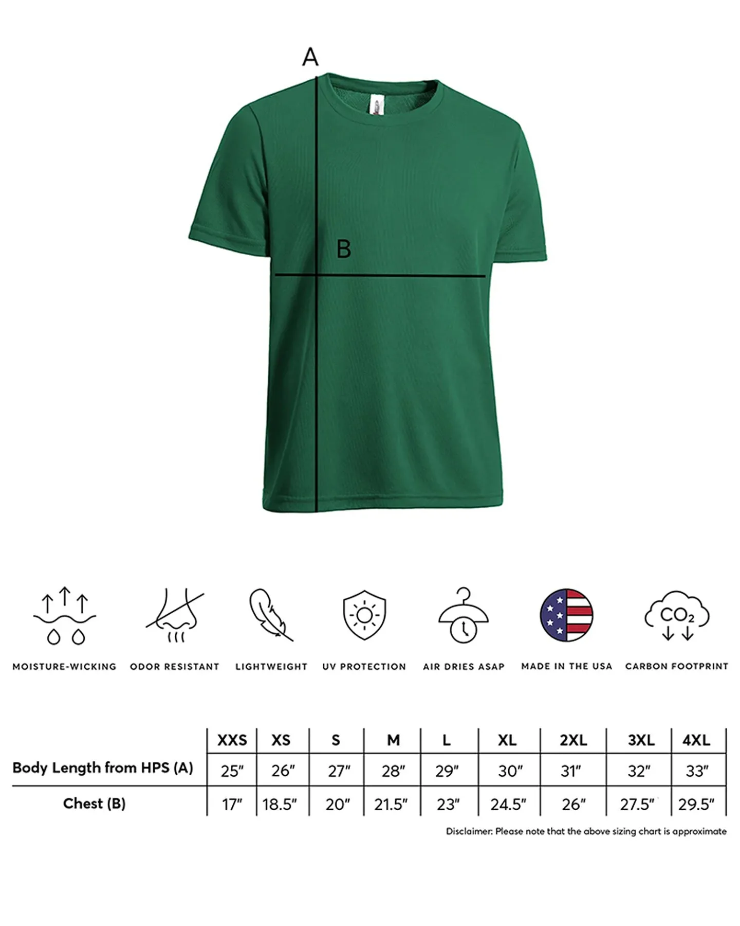 Expert Brand Oxymesh Men's Crewneck Performance T-Shirt Extended Sizes sold by Bodybuilding Global product image thumbnail 3