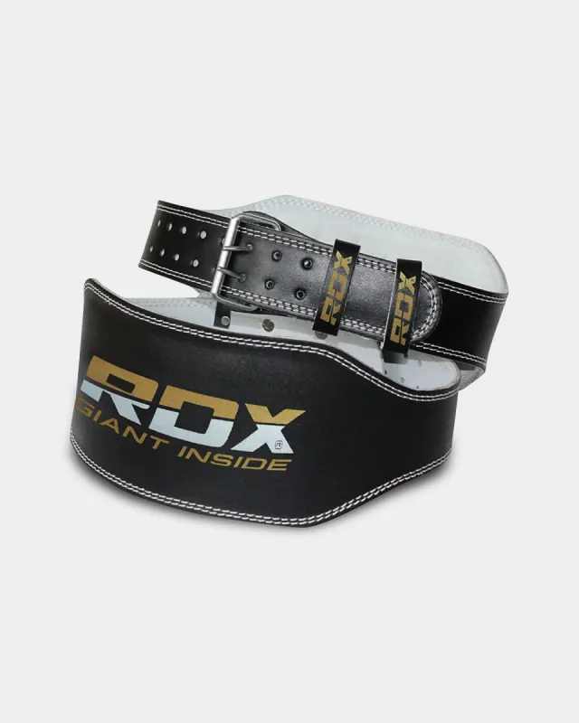 RDX Sports 6" Padded Leather Gym Belt sold by Bodybuilding Global