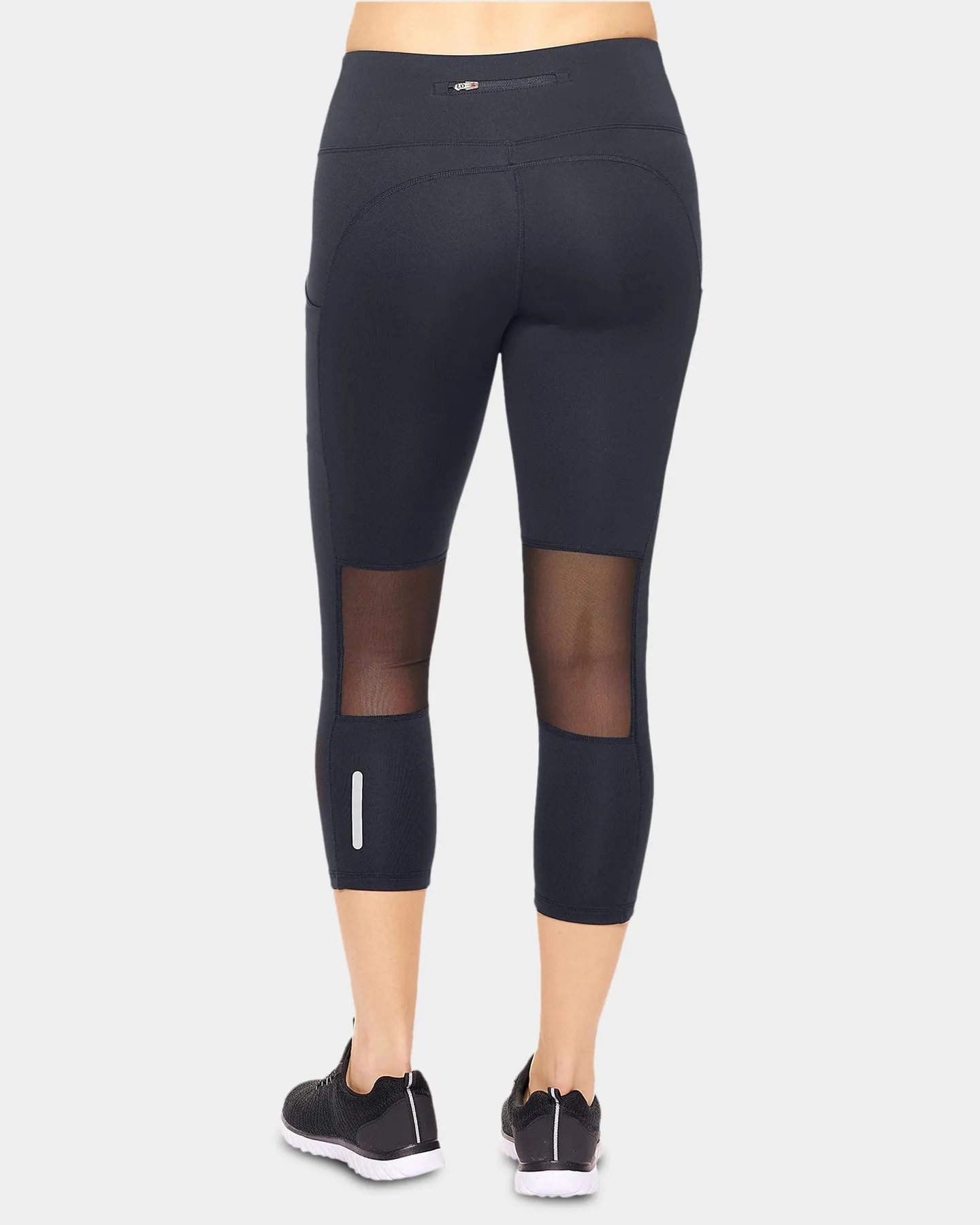 Expert Brand Women's Airstretch Mid-Rise Mesh Panel Capri Leggings sold by Bodybuilding Global product image thumbnail 3