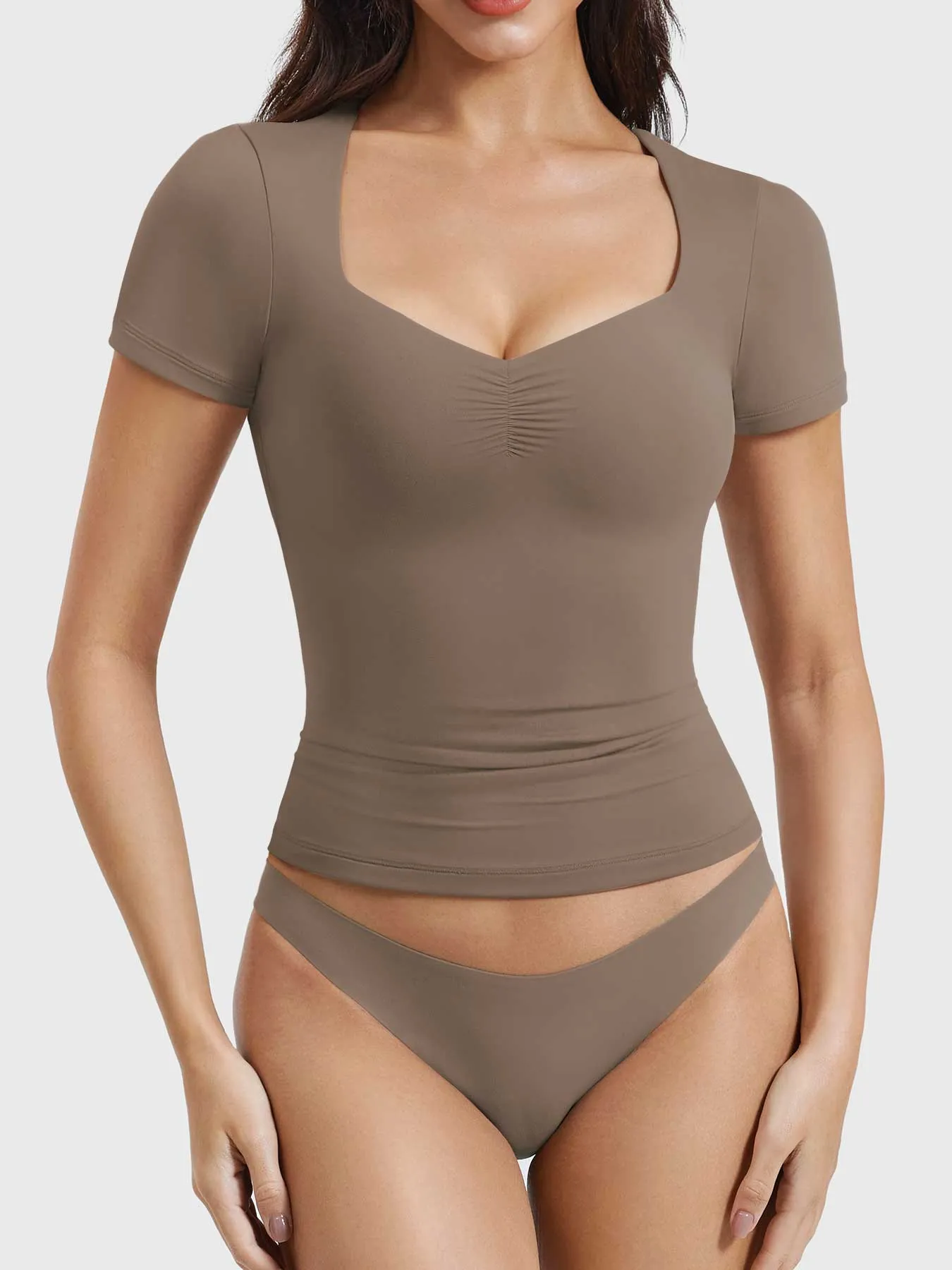 Yeoreo Livia Sweetheart Neck Top sold by Yeoreo product image thumbnail 4