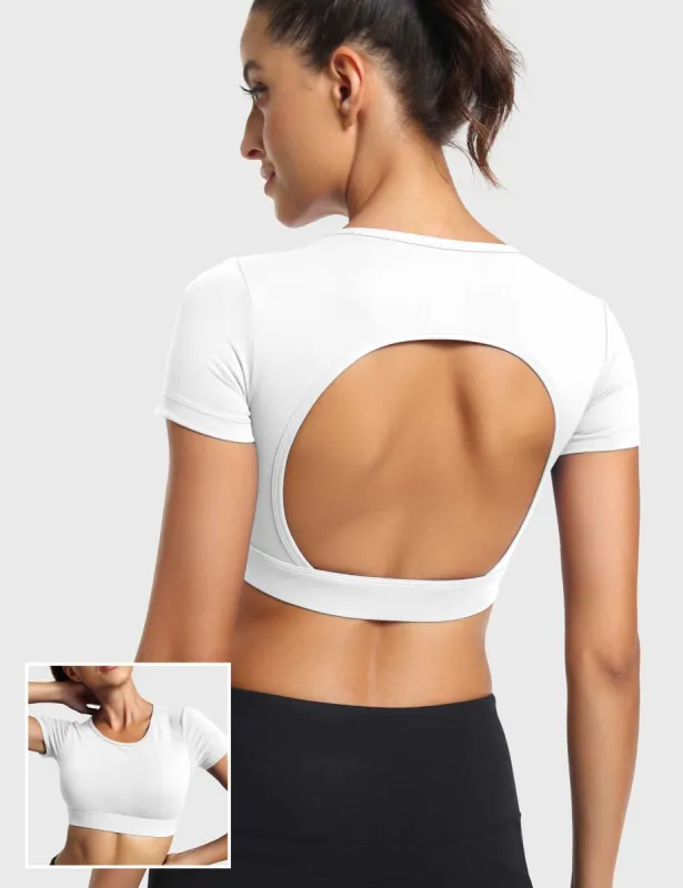 Yeoreo Vanessa Open Back Short Sleeves sold by Yeoreo