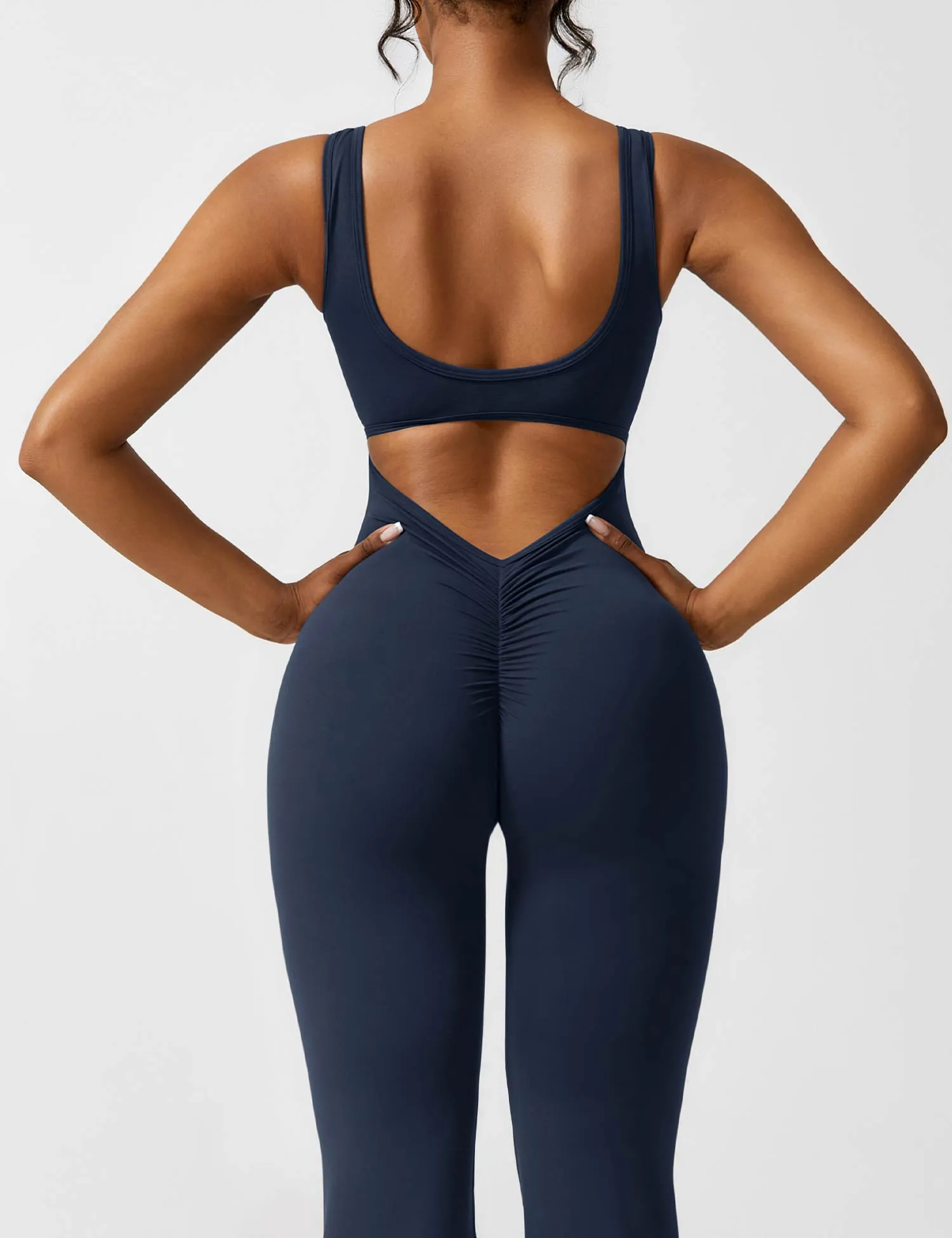 Yeoreo V-Back Flared Jumpsuit sold by Yeoreo product image thumbnail 5