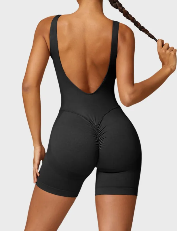 【ADANOLA】Ultimate Low Cross Back Romper Ultimate Low Cross Back Romper - Coffee Bean
