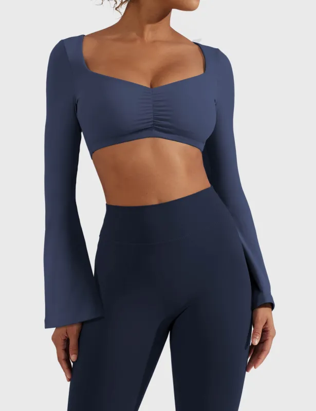 Yeoreo Sweety Long Sleeves Crop Top sold by Yeoreo