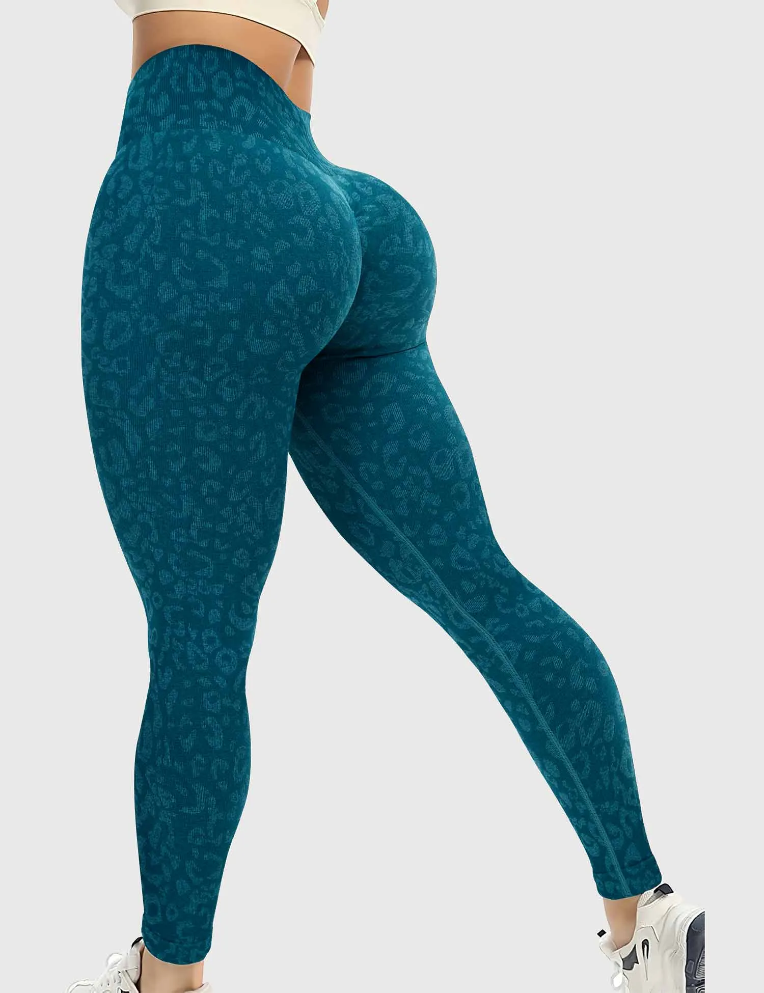 Yeoreo Leopard Seamless Leggings sold by Yeoreo product image thumbnail 5